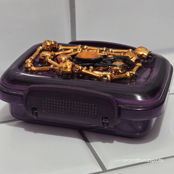 3-D Halloween Decorated Dice box Polyhedral RPG Dungeons Dragons Travel Box - Picture 3 of 4